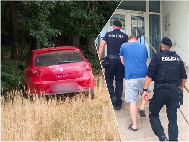 Divoká naháňačka pri Lučenci: Vodič utekal pred policajtmi do lesa! Zastavili ho až varovné VÝSTRELY