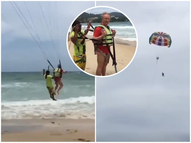 HRÔZA na pláži! Podnikateľ zomrel po páde počas parasailingu, pred očami manželky a turistov: Autentické VIDEO