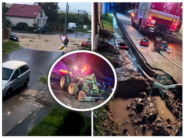 Pohroma na SPIŠI: Počasie sa VYBÚRILO na tejto obci a prívalový dáž zatopil celú križovatku a okolité pivnice!