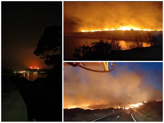 Chorvátske INFERNO pokračuje: VIDEO Na ďalšom mieste vypukol veľký požiar, OHROZUJE domy a dovolenkárov!