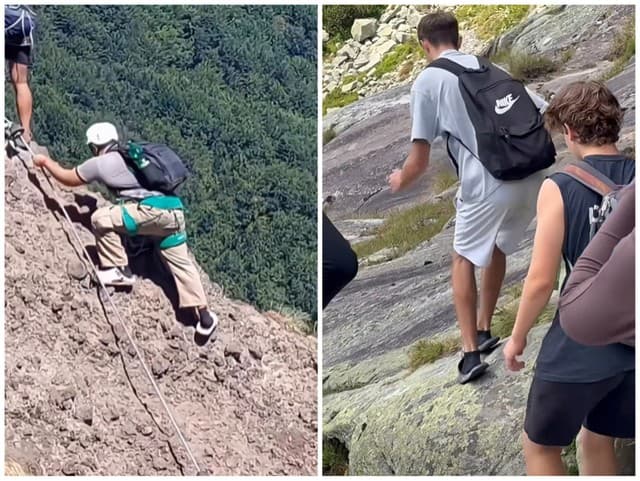 Ľudia v Tatrách neverili vlastným očiam! Šokujúce VIDEÁ turistov... To čo majú obuté? Jeden v tom dokonca LIEZOL