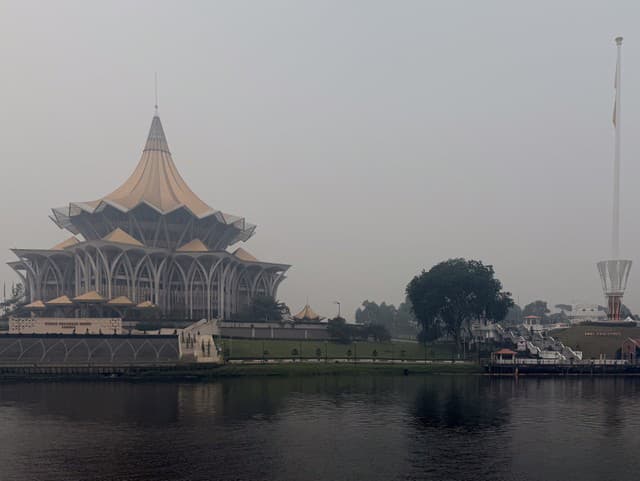 Smog v meste Kuching