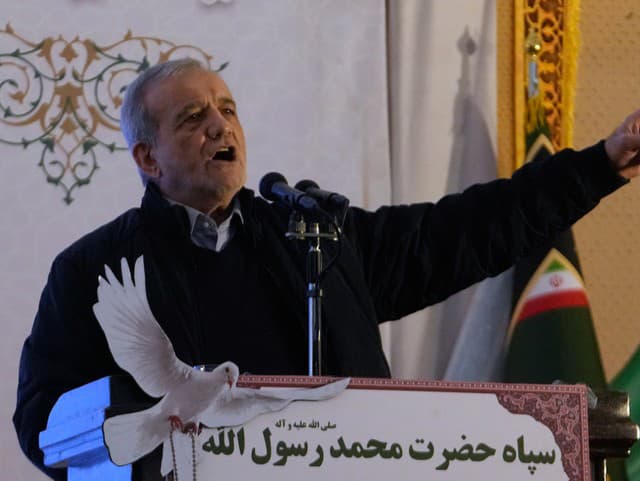 Iránsky prezident Masúd Pezeškiján.