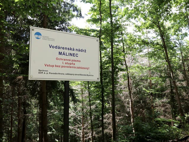 Vodná nádrž Málinec.