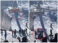 DRAMATICKÉ zábery z lyžiarskeho strediska! VIDEO Dieťa viselo z lanovky, potom nasledoval tvrdý PÁD