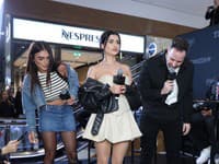 Tlačová konferencia Fight Night Challenge. Na snímke Azra Sokira a Miška Doležalová