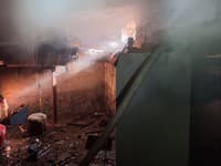 Požiar domu v obci Vrícko.