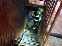 Požiar domu v obci Vrícko.