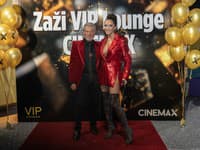 Sisa Lelkes Sklovská s manželom Jurajom - VIP Lounge CINEMAX oslavovala 2. narodeniny