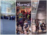 Prvá predajňa na Slovensku spôsobila OŠIAĽ! VIDEO Do obchodu čakali davy ľudí až pred nákupné centrum
