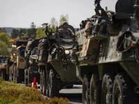 Cvičenie NATO Amber Shock 26 vo vojenskom poľskom priestore Bemowo Piskie