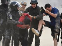 Protesty v Bolívii.