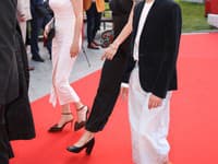 Anna Šišková s rodinou na ART Film v Košiciach. 