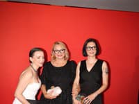 Anna Šišková s rodinou na ART Film v Košiciach. 