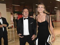 Paľo Habera a Daniela Peštová na Medzinárodnom filmovom festivale v Karlových Varoch.
