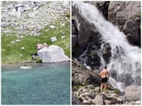 Úplné SEBECTVO a neúcta! VIDEÁ z Tatier pobúrili verejnosť: Pleso a vodopád si turisti pomýlili s kúpaliskom