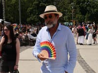 Pochodu sa zúčastnil aj herec Ady Hajdu
