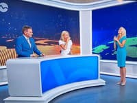 Marianna Ďurianová, Jaroslav Zápala a Janka Hospodárová v Televíznych novinách