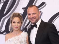 Manželia Ivana a Marián Gáborík na finále Let´s Dance