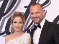 Manželia Ivana a Marián Gáborík na finále Let´s Dance
