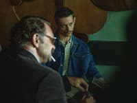 Prvé zábery z filmu Beštia, na fotografii Tomáš Maštalír a Martin Klinčúch.