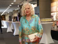 Marcela Laiferová dorazila ne media párty STVR. 