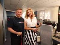Moderátori STVR Janette Štefánková a Patrik Herman