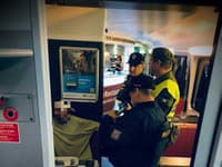 Slovenskí a českí policajti počas kontroly nelegálnej migrácie pod taktovkou akcie Podzim. 