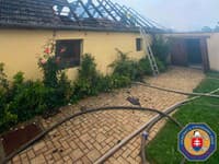 Požiar prístavby rodinného domu v obci Láb