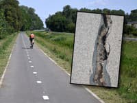 Miliónová cyklotrasa na Zemplíne sa rok po otvorení doslova trhá: Šokujúce FOTO, vyzerá ako po zemetrasení!