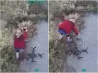 Internet šalie: VIDEO Ukrajinská babička zneškodnila ruský dron! Je za hrdinku