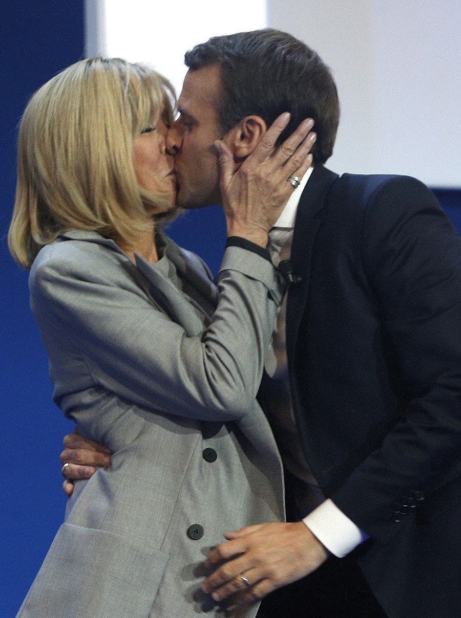 президент франции эммануэль макрон и его жена