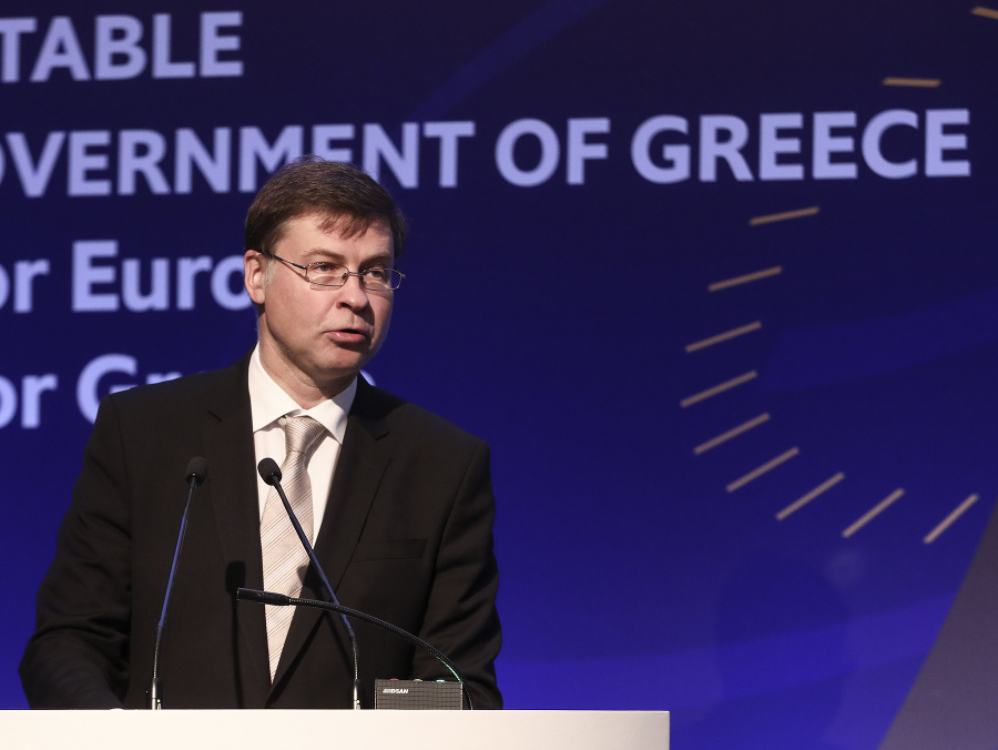 Podpredseda Európskej komisie Valdis Dombrovskis. 