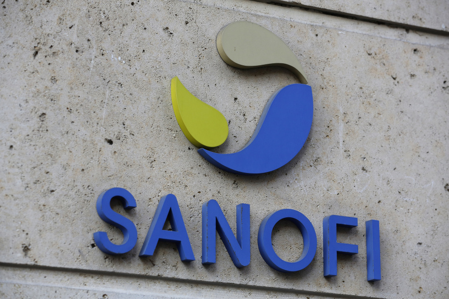 Logo francúzskej farmaceutickej spoločnosti Sanofi