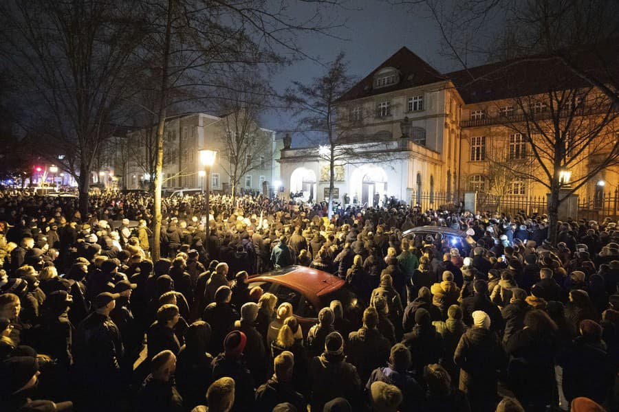 Protest v Bautzene