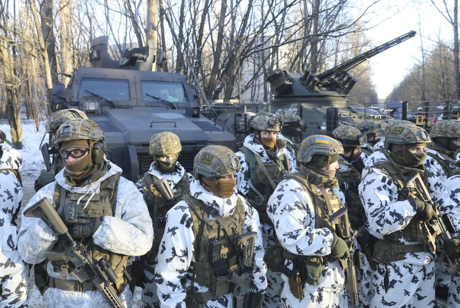 ozbrojené sily ukrajinskej národnej gardy vojenské cvičenie pri Černobyle