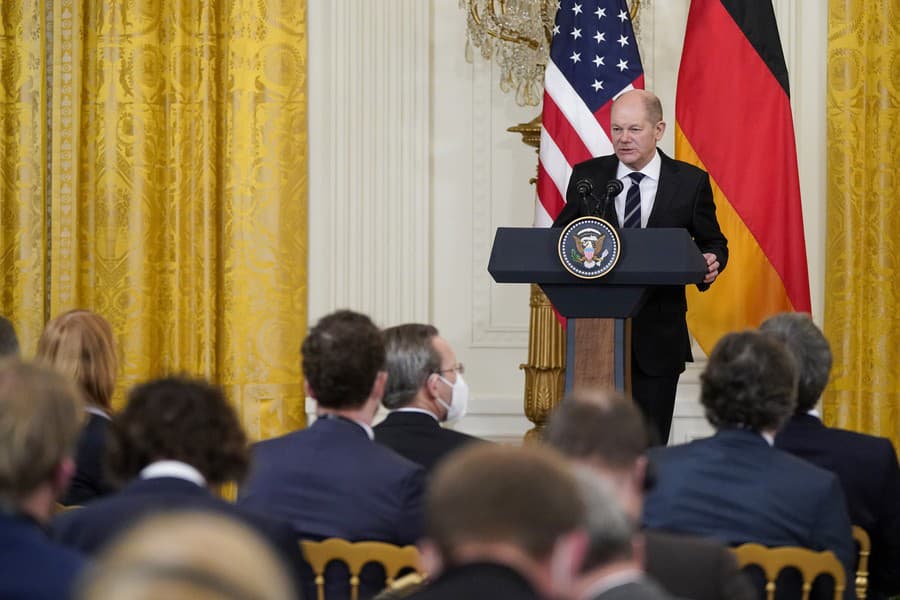 Joe Biden rokoval v Bielom dome s nemeckým kancelárom Olafom Scholzom