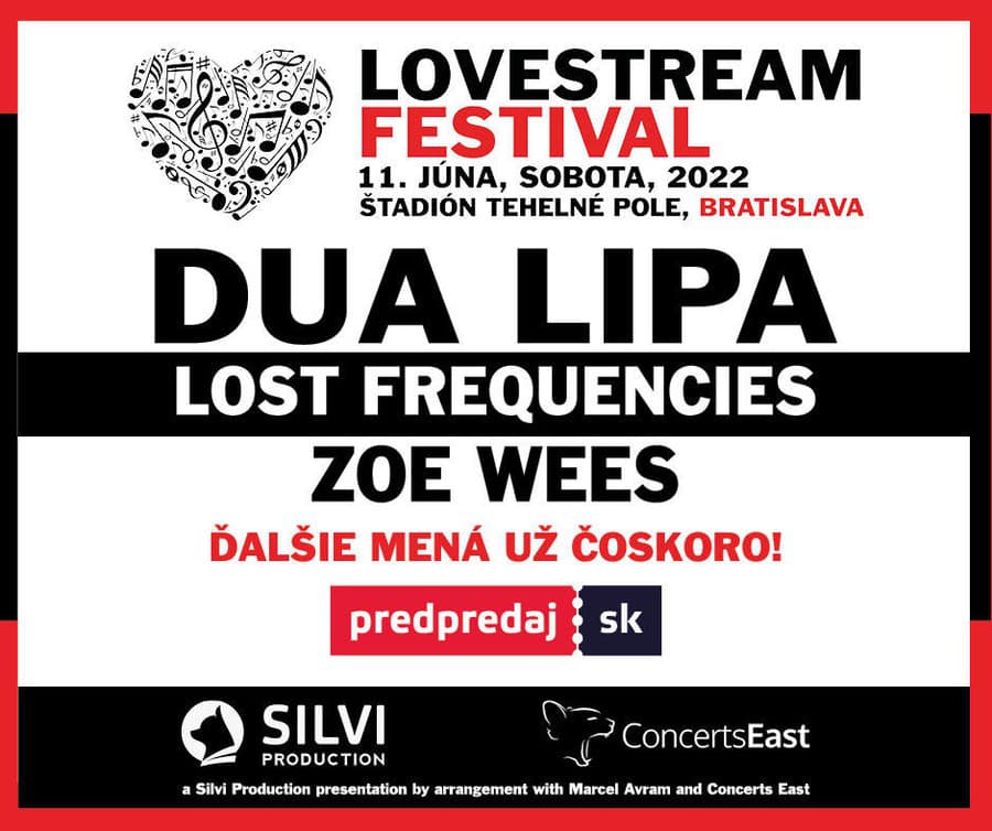 LOVESTREAM FESTIVAL ohlasuje ďalšie