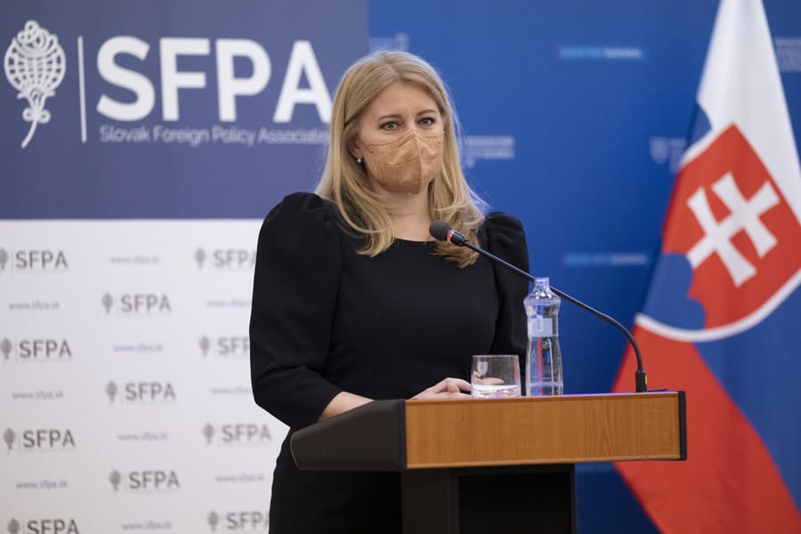 Na snímke prezidentka SR Zuzana Čaputová počas príhovoru