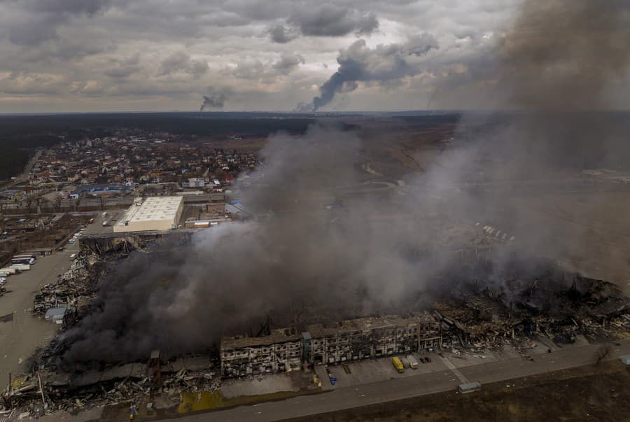 The bombing of Kiev.