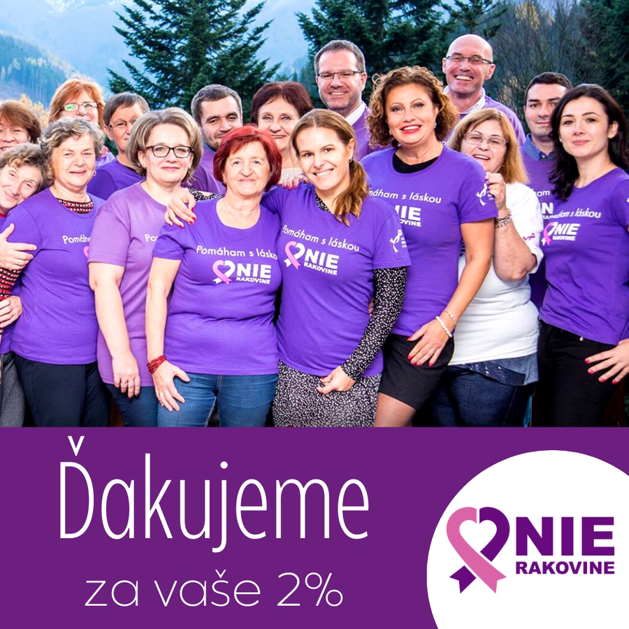 Ďakujeme za vaše 2%