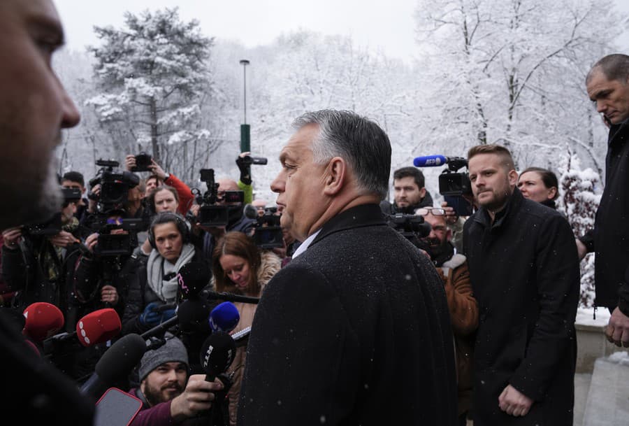 Viktor Orbán počas volieb v Maďarsku