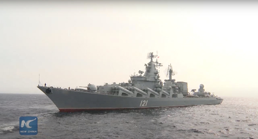 Ruská vlajková loď Moskva