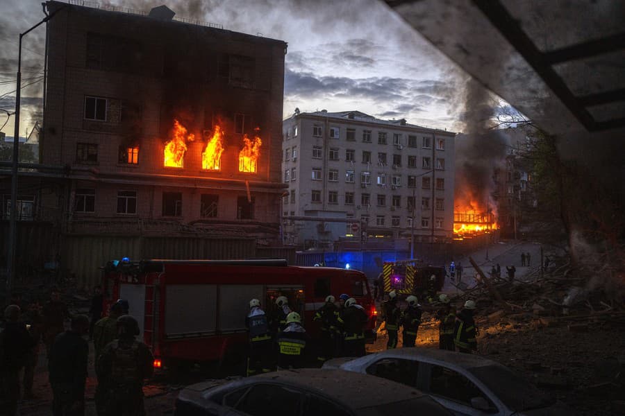 Explózia v Kyjeve.
