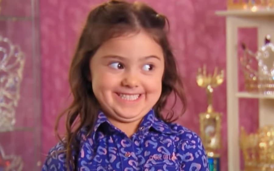 Kailia Posey ako malé dievčatko. 