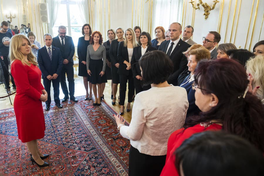 Prezidentka SR Zuzana Čaputová prijala zástupcov Slovenského Červeného kríža
