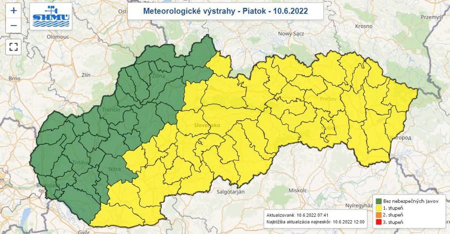 Meteorológovia varujú: Búrky hrozia