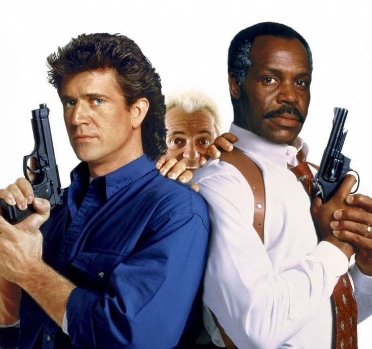 Mel Gibson a Danny Glover vo filme Smrtonosná zbraň