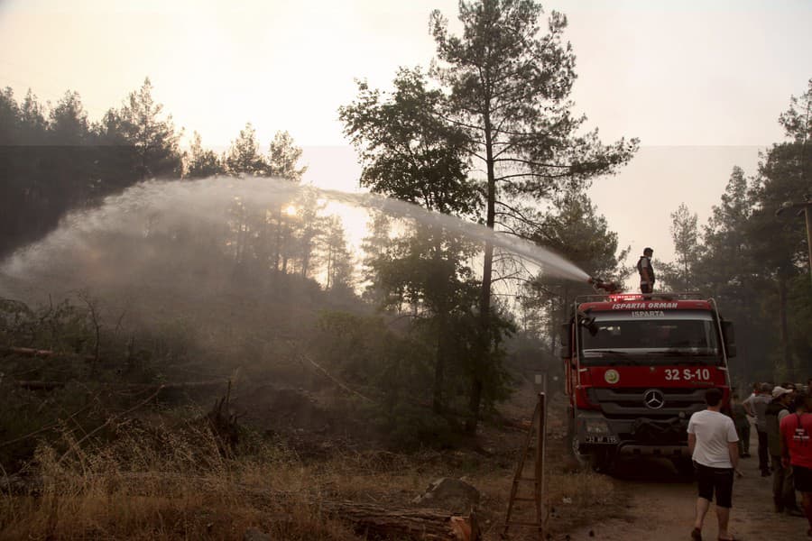 Požiar na juhozápade Turecka