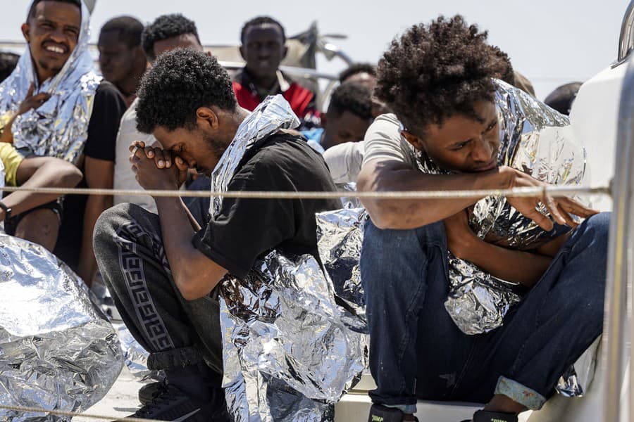 Migranti na ostrove Lesbos